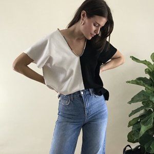 ADM Agnes Top in black/natural, size OS (One Size)